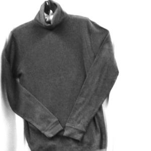 Long-Sleeve Gray Turtleneck